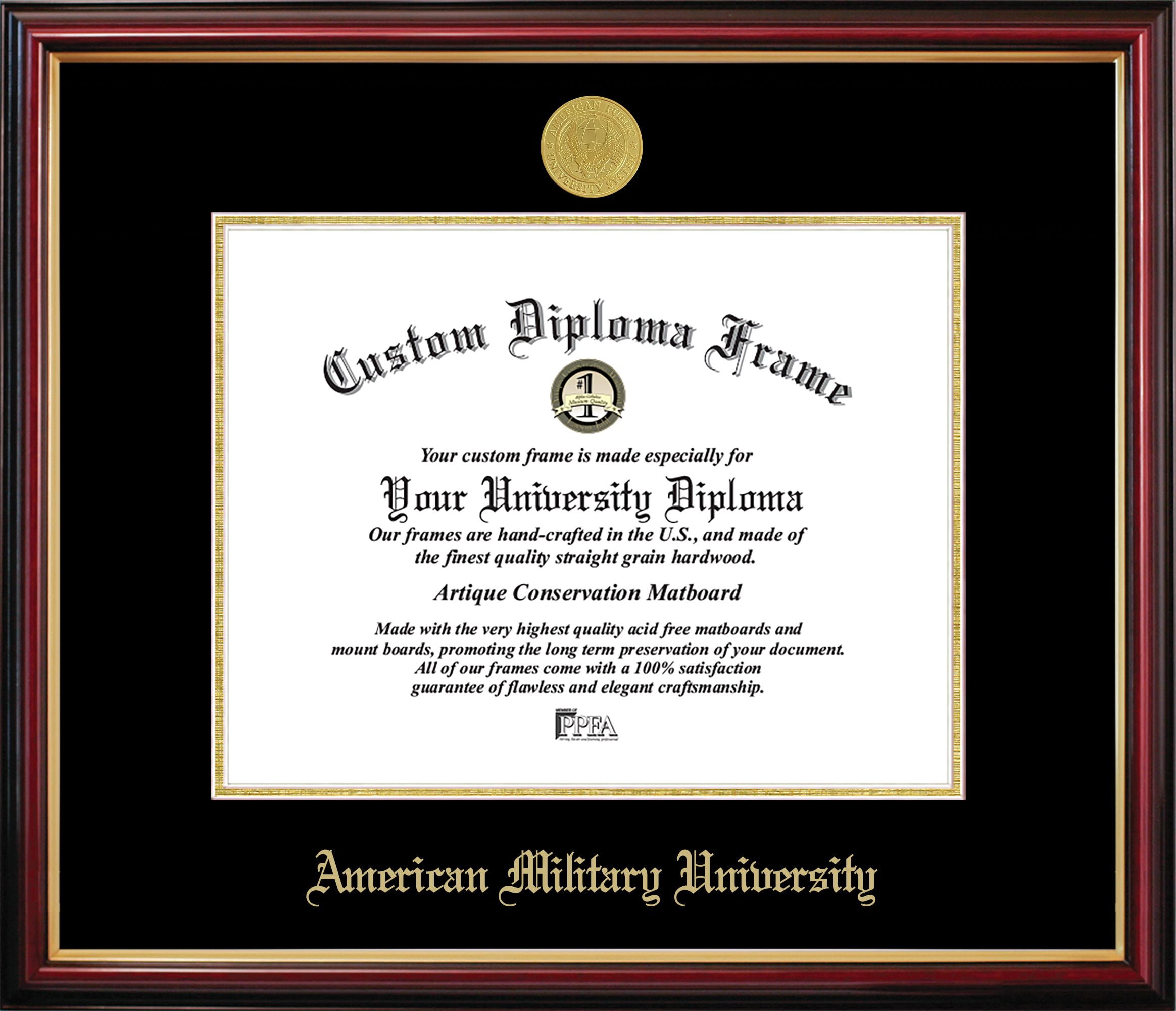 American Military University Petite Diploma Frame
