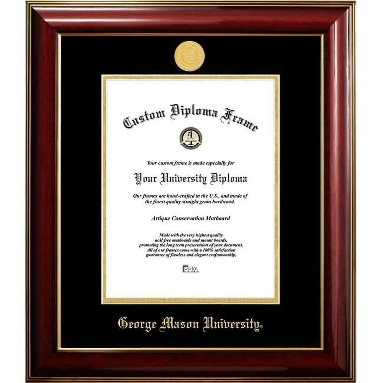10 x 14 in. George Mason University Diploma Frame, Classic Mahogany
