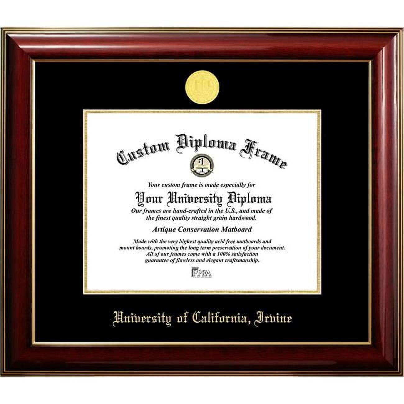 CA933CMGTGED-1185 11 x 8.5 in. University of California, Irvine Diploma Frame, Classic Mahogany