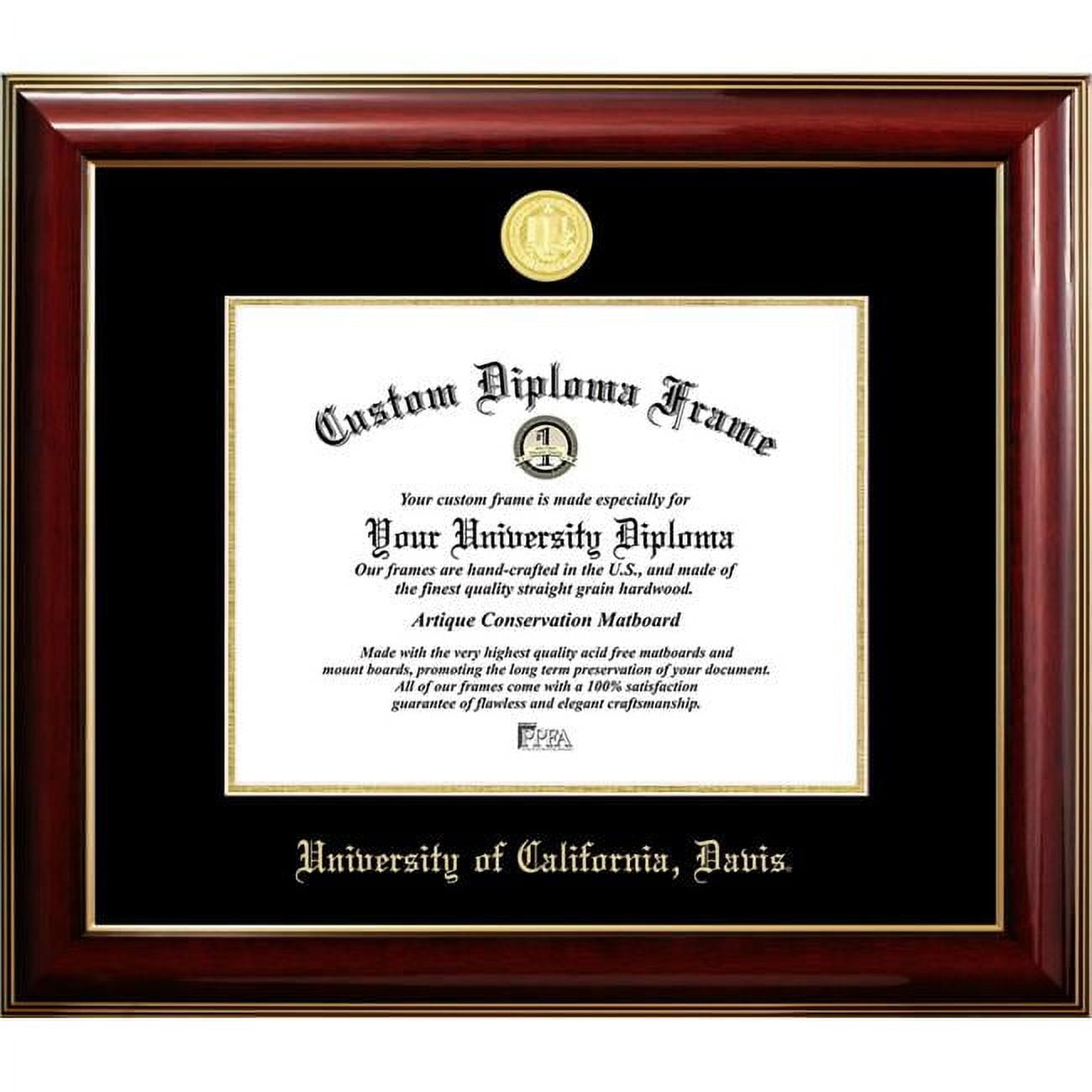 11 x 8.5 in. University of California, Davis Diploma Frame, Classic Mahogany