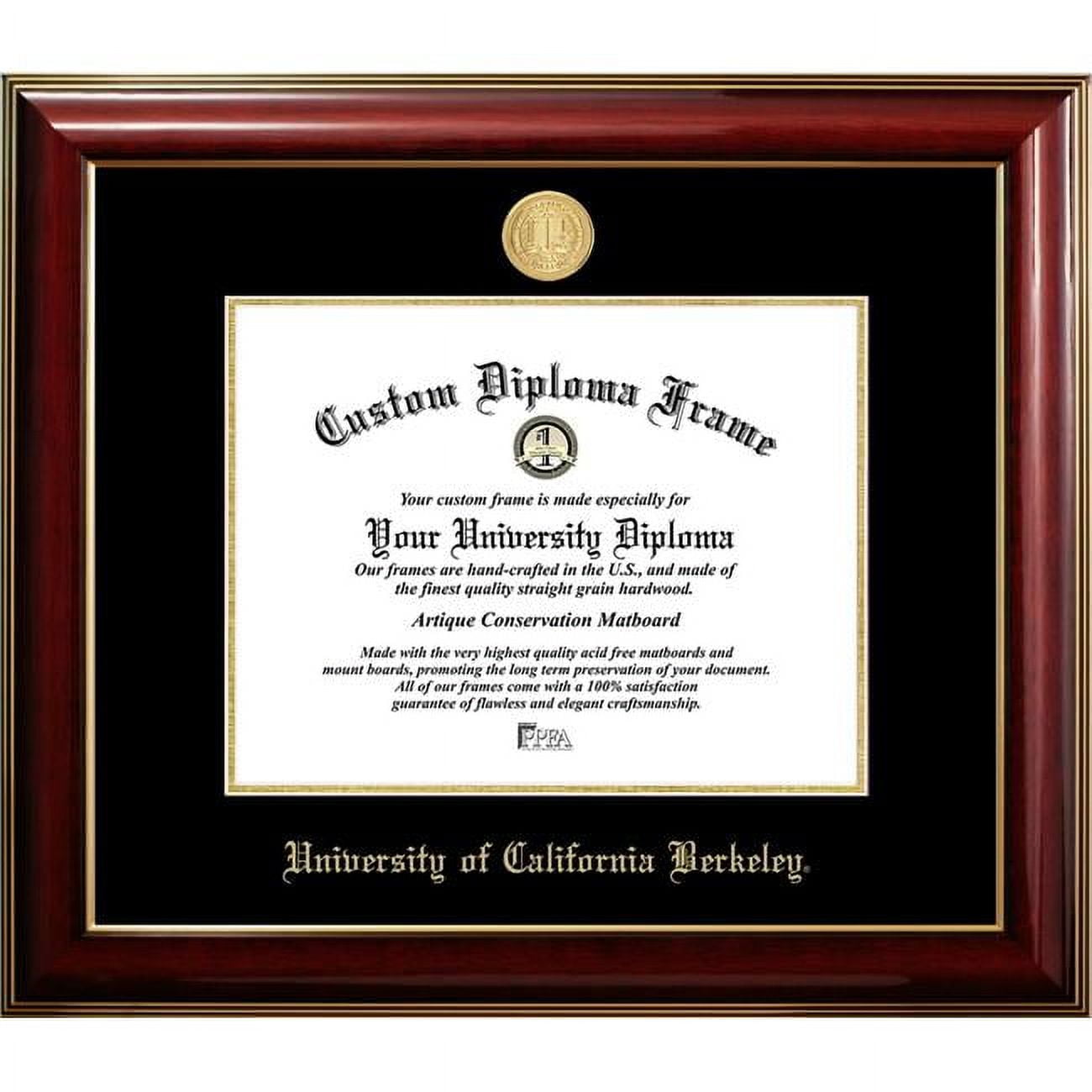 11 x 8.5 in. University of California, Berkeley Diploma Frame, Classic Mahogany