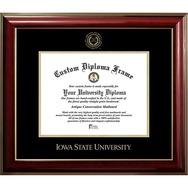 11 x 8.5 in. Iowa State Cyclones Diploma Frame, Classic Mahogany