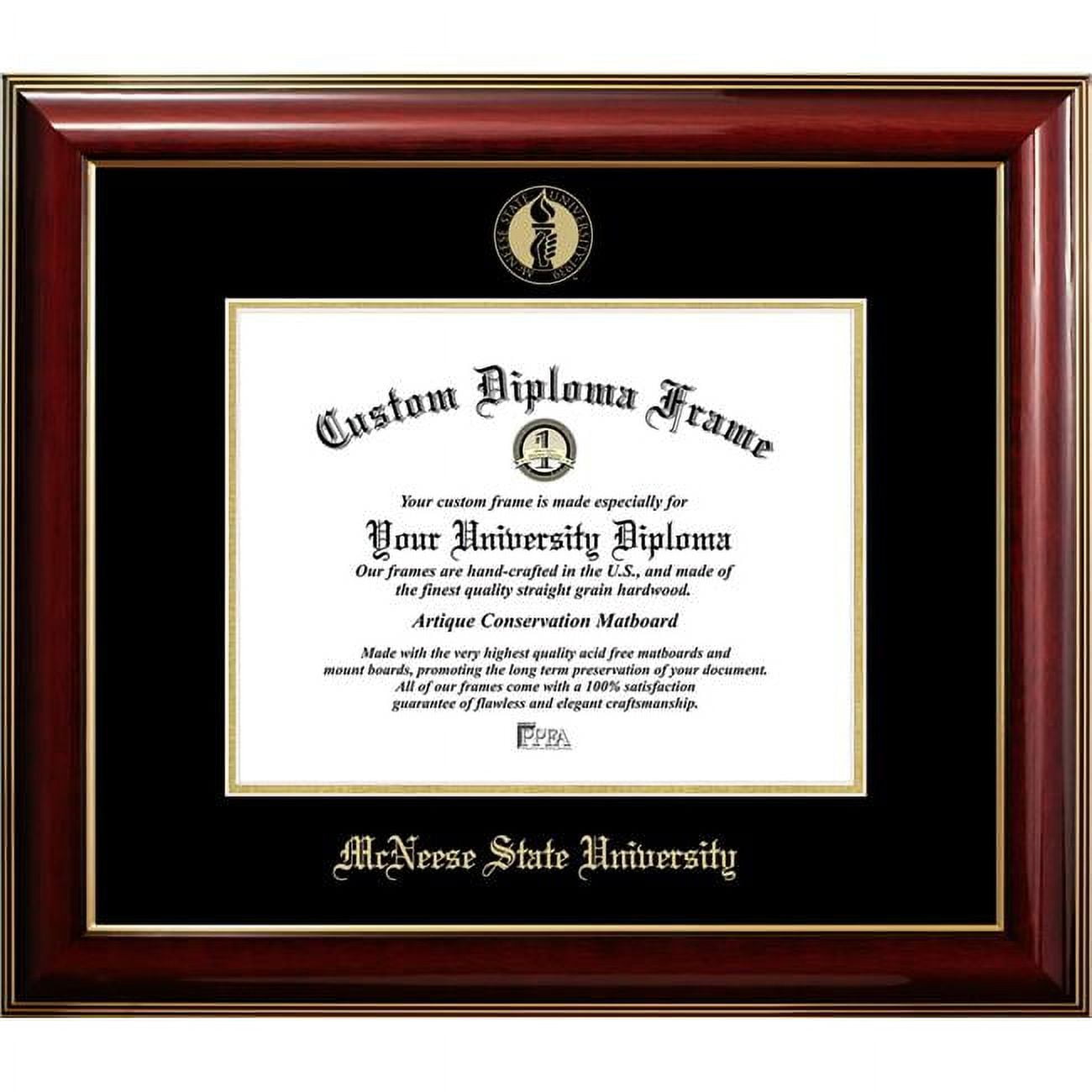 LA996CMGTGED-1185 11 x 8.5 in. McNeese State University Diploma Frame, Classic Mahogany