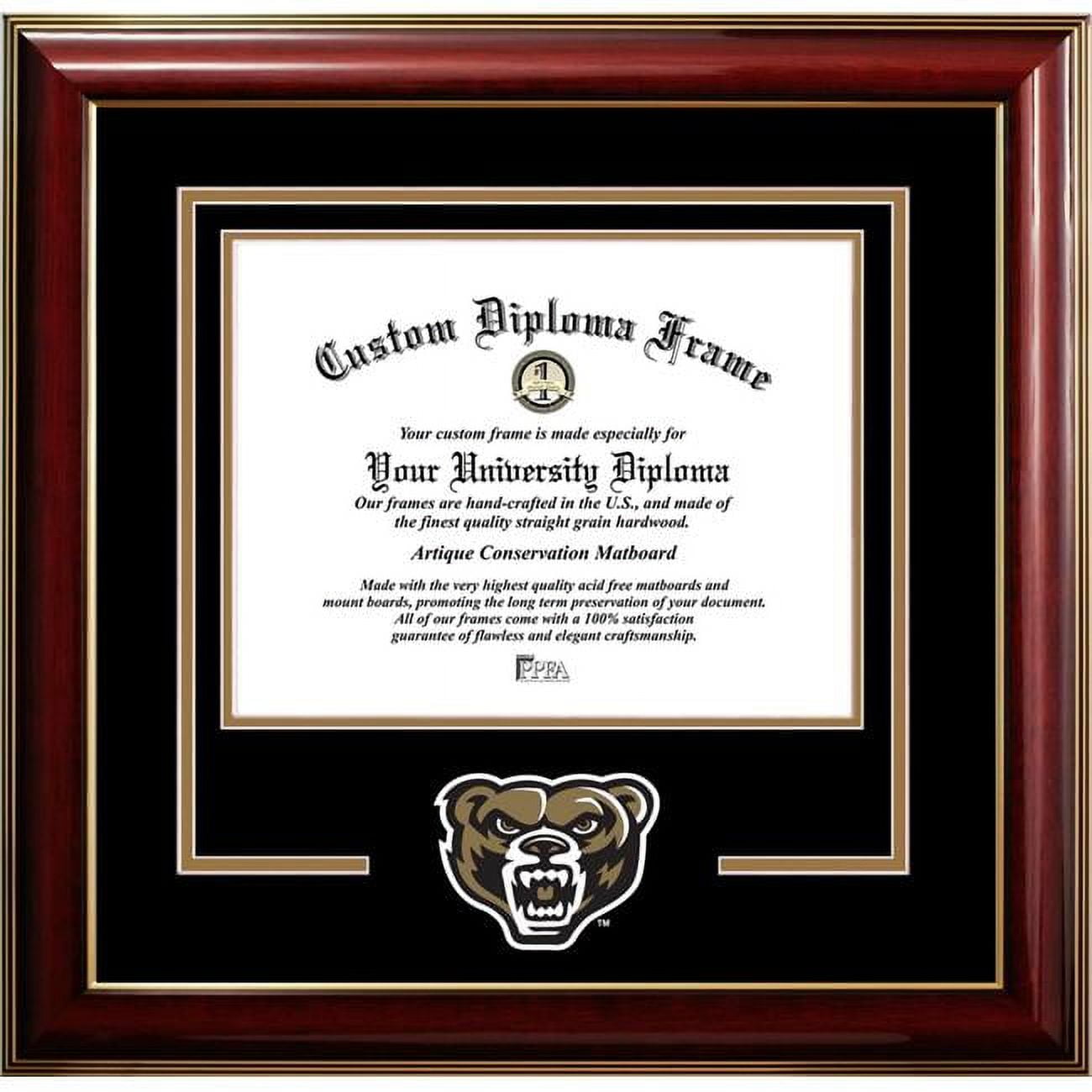 8.5 x 11 in. Oakland University Classic Spirit Logo Diploma Frame