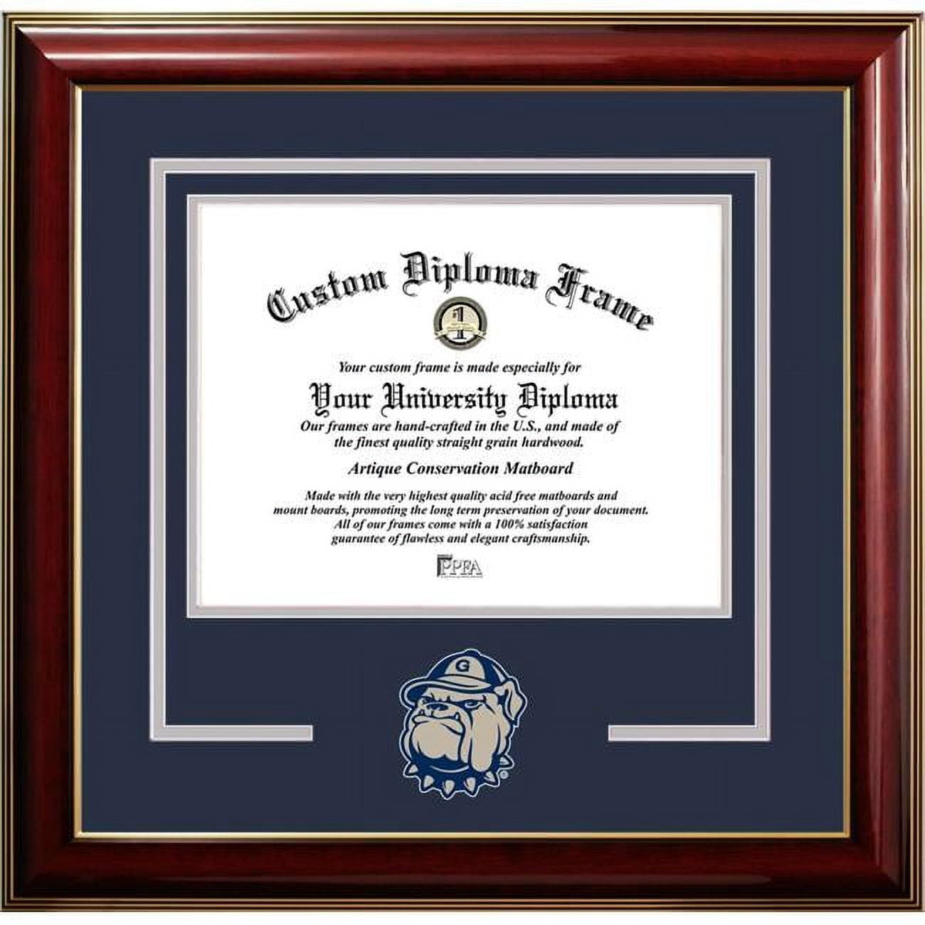 14 x 17 in. Georgetown University Classic Spirit Logo Diploma Frame