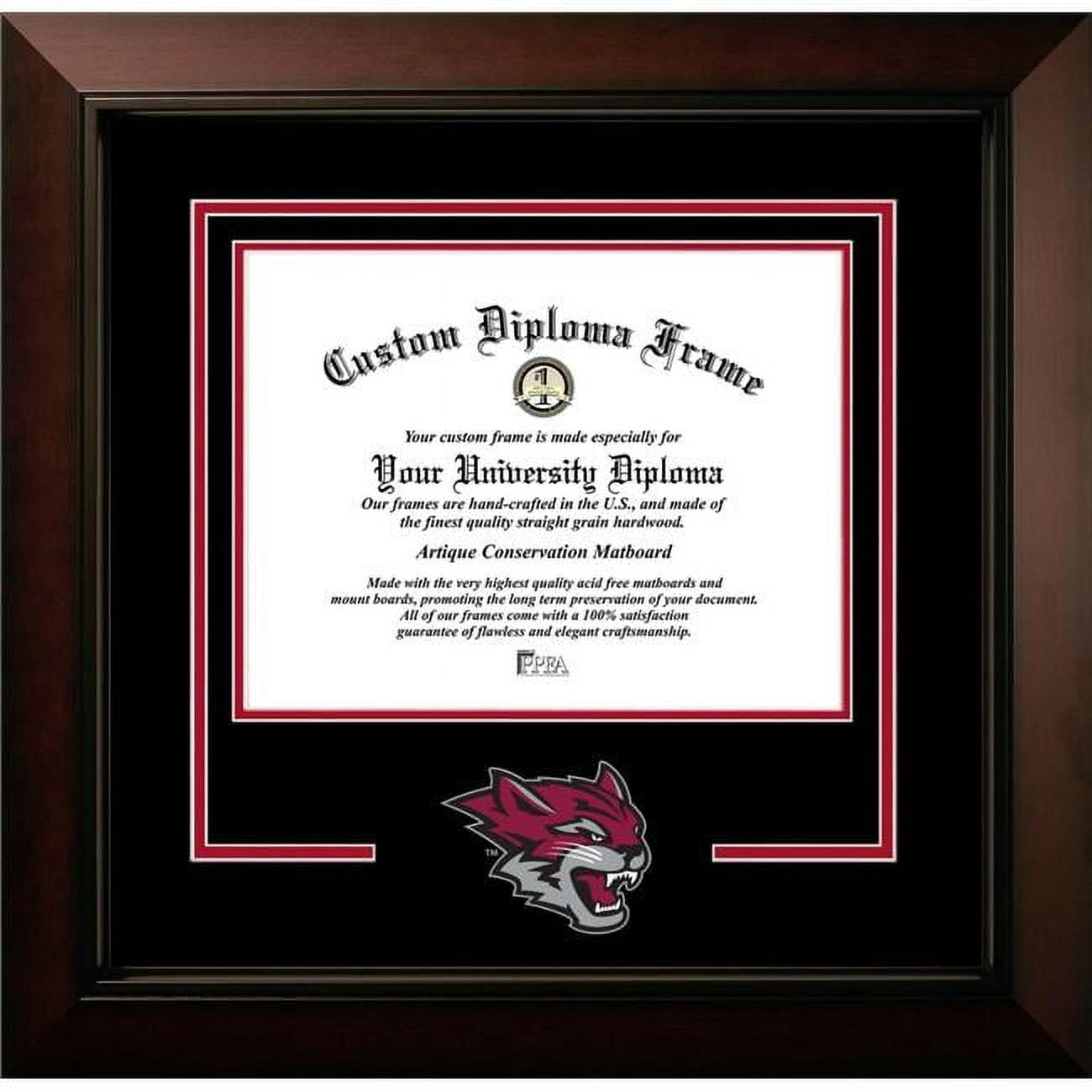 CA919LBCSD-1185 8.5 x 11 in. California State University, Chico Logo Diploma Frame, Legacy Black Cherry Spirit
