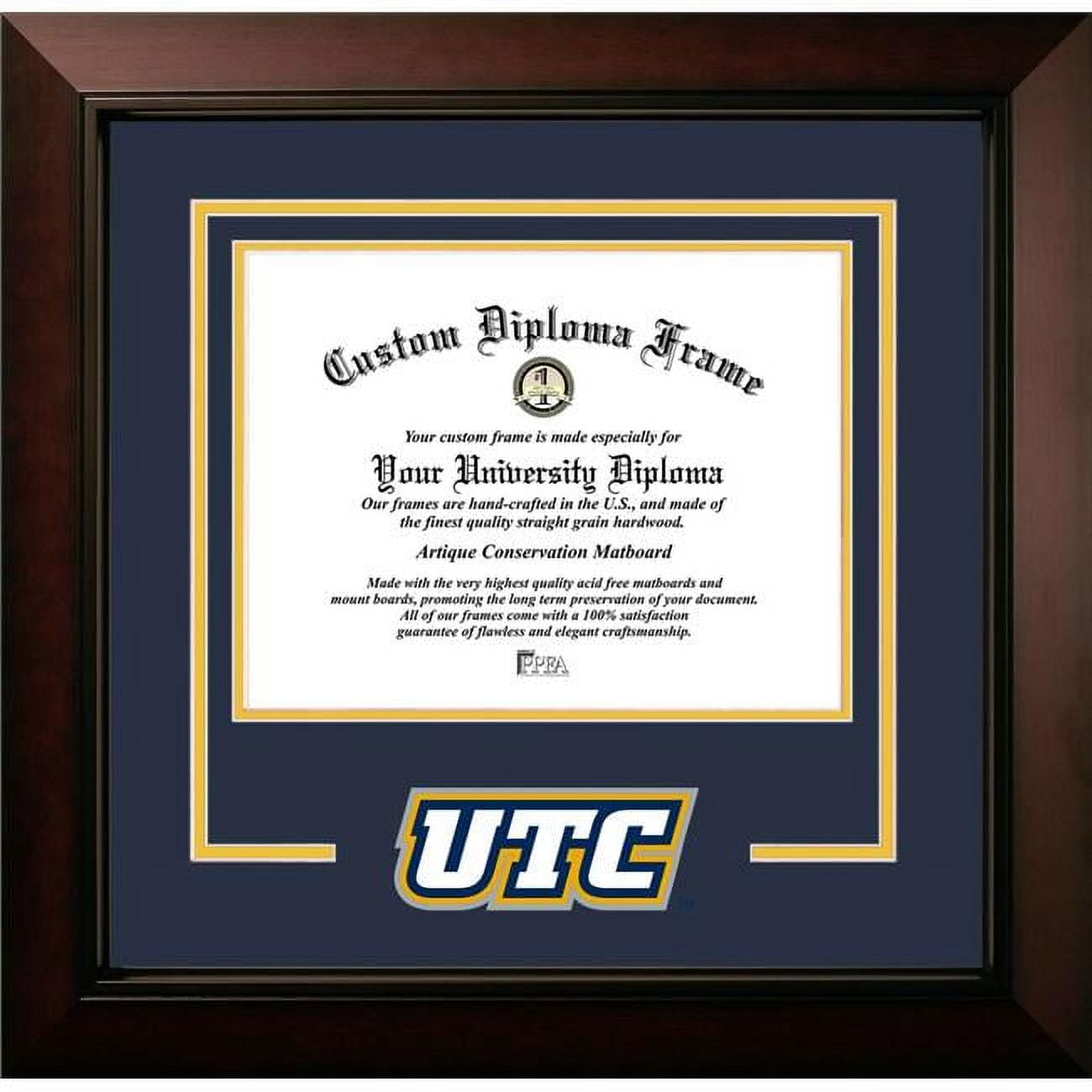 TN997LBCSD-1714 14 x 17 in. UTC Mocs Logo Diploma Frame, Legacy Black Cherry Spirit