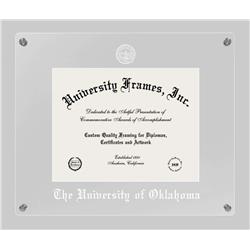 OK998LCC1185 University of Oklahoma Lucent Clear-Over-Clear Diploma Frame