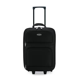 Picture of Travelers Choice EL06065BLK 19.5 in. Elite Luggage Meander Carry on Rolling Suitcase with Protective Foam Padding, Black