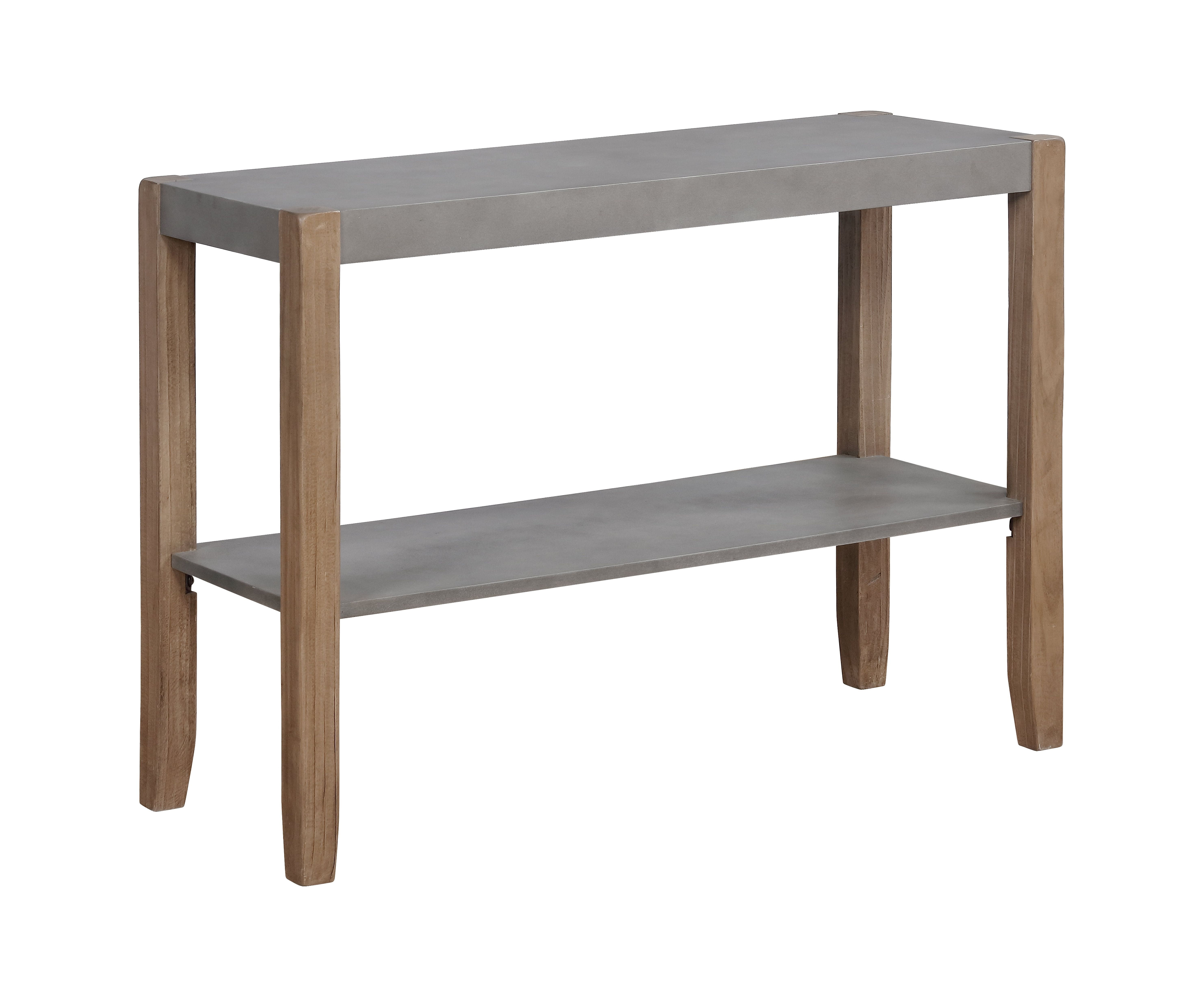 Picture of Bolton ANNP1471 40 in. Newport Faux Concrete & Wood Sofa & TV Console Table with Shelf