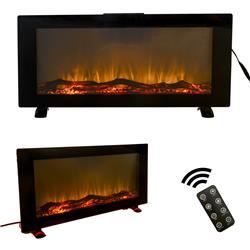 Picture of Bei You W41923656 42 in. Wall-Mounted Electronic Fireplace with 10 Colors Back Light&#44; Black