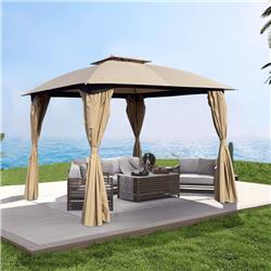 Picture of Bei You W41941373 10 x 10 ft. Outdoor Patio Garden Canopy Outdoor Shading Gazebo Tent with Curtain