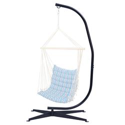 Picture of Bei You W41929041 Hammock Chair Stand Metal C Stand for Hanging Hammock Chair Porch Swing&#44; Black