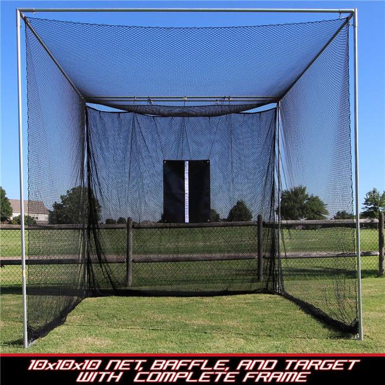 Picture of Cimarron CMW-MAS10GNCF 10 x 10 x 10 in. Masters Golf Net with Complete Frame