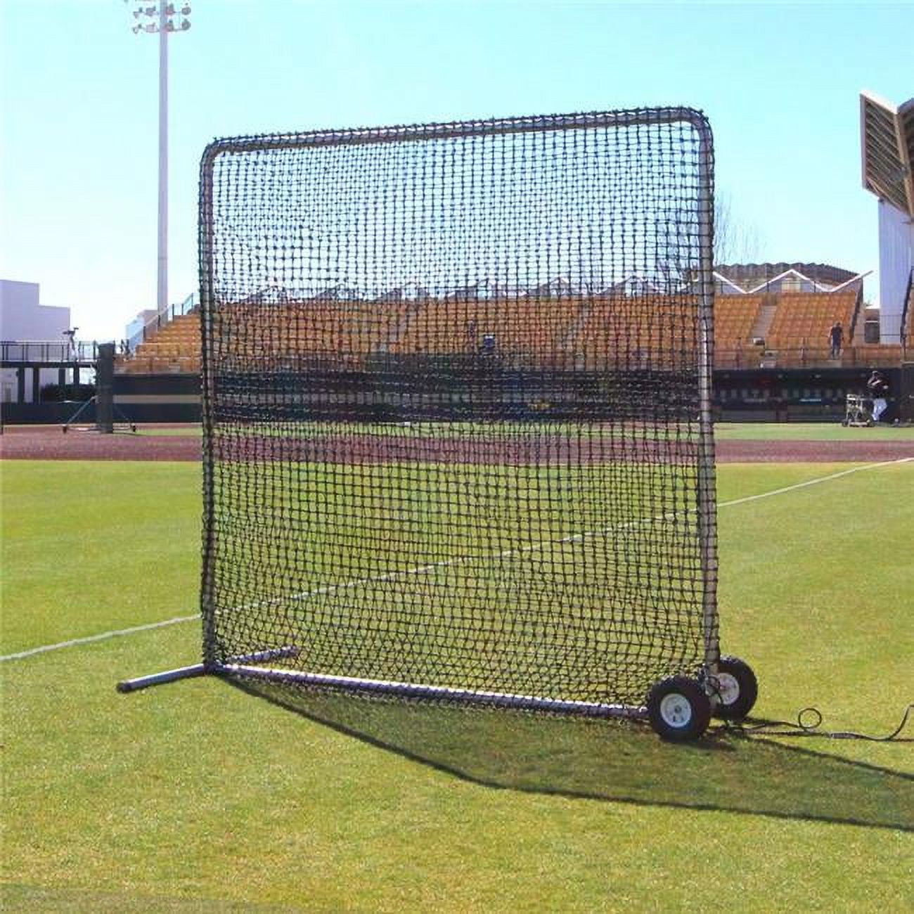 Picture of Cimarron Sports CMHW-8x884PFieldNFWP 8 x 8 ft. No.84 Premier Fielder Net & Frame with Wheels & Padding