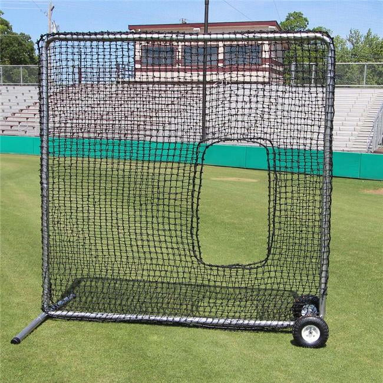 Picture of Cimarron Sports CMHW-7x784PSBNFW 7 x 7 ft. No.84 Premier Softball Net & Frame with Wheels