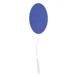 Picture of CompleteMedical BJ165107 1.5 x 2.5 in. Reusable Electrodes Oval&#44; Blue - Pack of 4