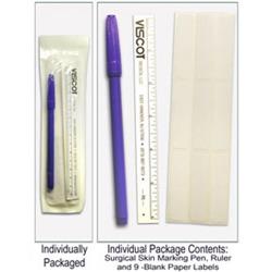 Picture of CompleteMedical 8801B Skin Marking Pen with 9 Labels & 6 Flexible Ruler Sterile