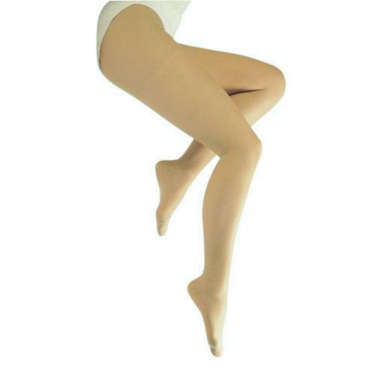 Picture of Blue Jay BJ365BGQP 20-30 mmHg Ladies Sheer Firm Support Panty Hose&#44; Beige - Queen Plus