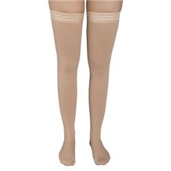 Picture of Blue Jay BJ386BGXL 20-30 mmHg Firm Surgical Weight Stockings Thigh StayUp Top Closed Toe&#44; Beige - Extra Large