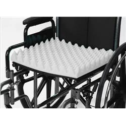 Convoluted Wheelchair Cushion - White - 16 x 18 x 3 in. - Durable Foam Support