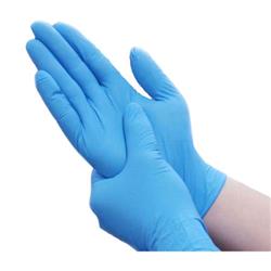 Picture of Basic 1031B Synguard Nitrile Exam Gloves, Blue - Medium - Case of 10