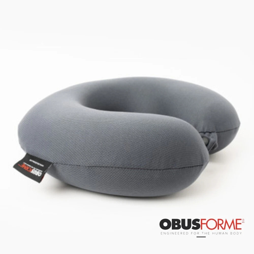 PLCMGNK Charcoal Travel Neck Pillow - Black