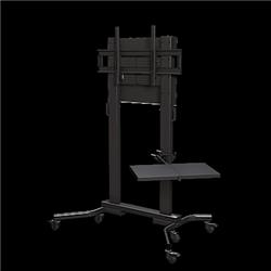 M90LT Heavy Duty Mobile Cart with Single Side Shelf - Back Plate & Cover Displays Larger than 60 in.