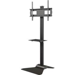 37 - 63 in. Floor Stand with Metal Shelf for Displays