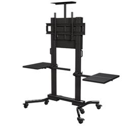 60 in. Education Specific Heavy Duty Mobile Cart for Displays Larger