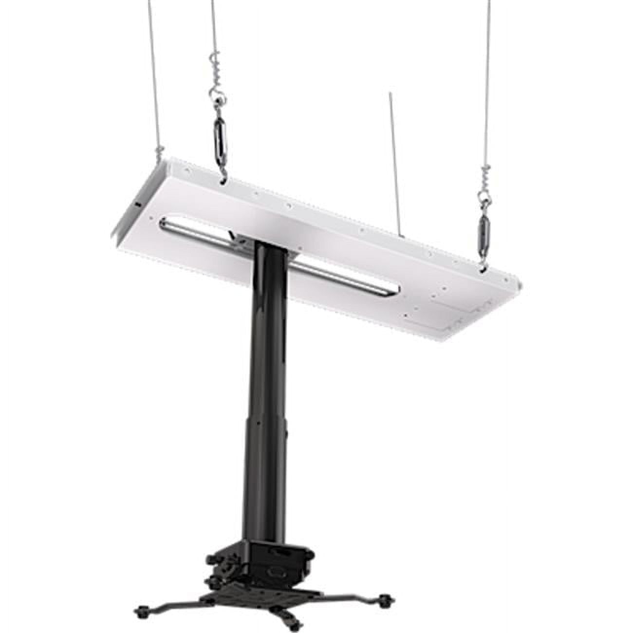Suspended Ceiling Projector Kit with JR3 Universal Adapter & 12 in. Fixed Drop, Black