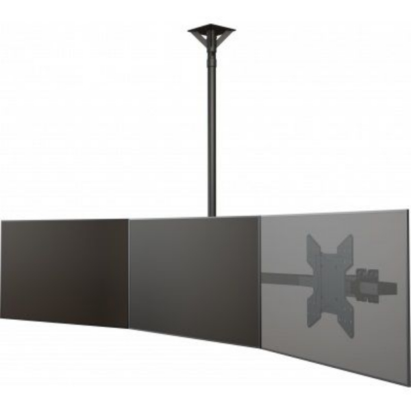 Picture of Crimson AV CMW3KIT-8U 3 or 4 Display Ceiling Menu Board Kit for Convex & Concave&#44; Black