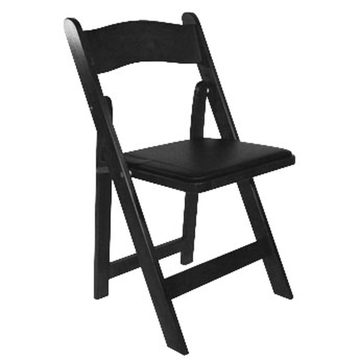 Picture of Commercial Seating Products A-101-BK-4 American Classic Black Wood Folding Chair - 30.5 in. - Set of 4