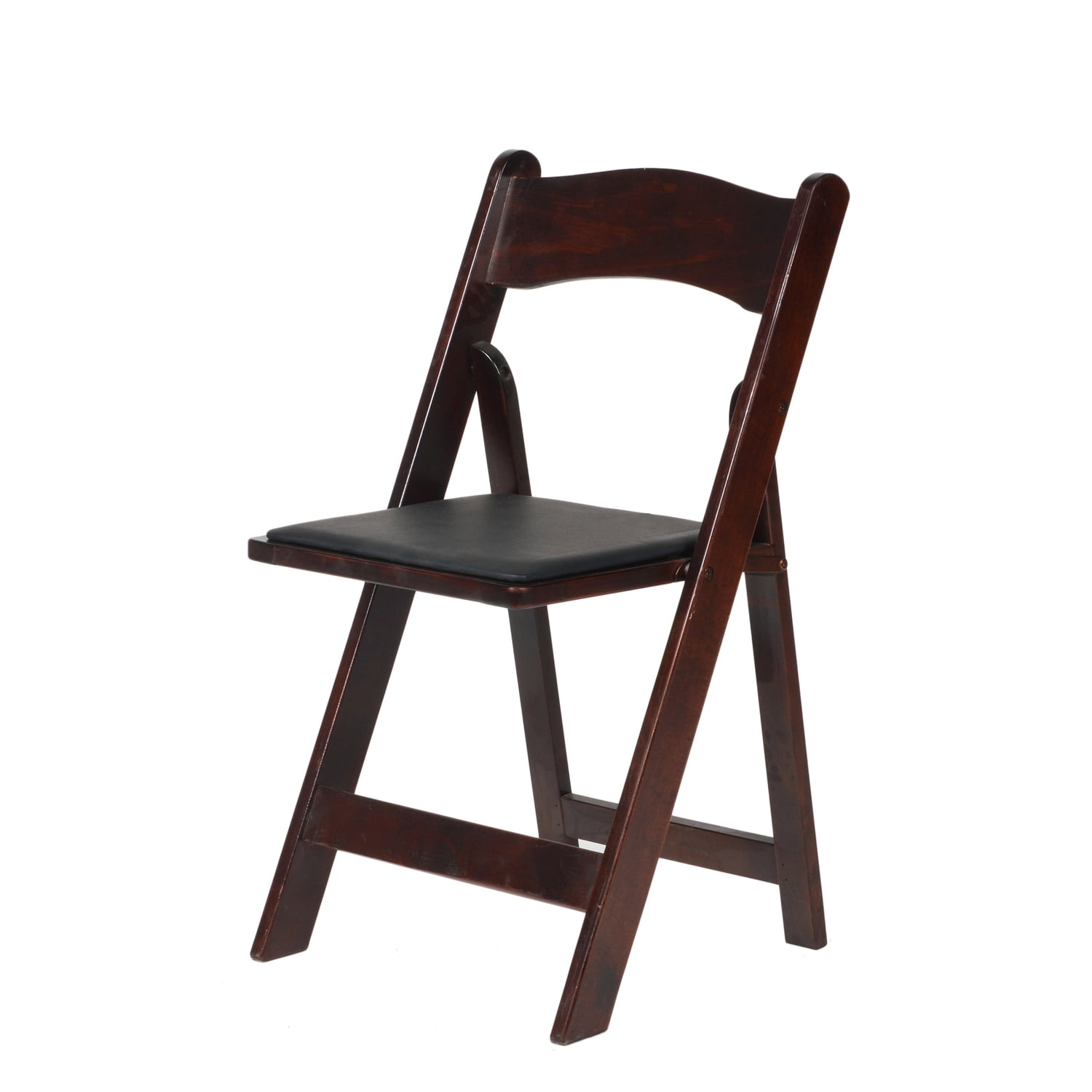 Picture of Commercial Seating Products A-101-RM-4 American Classic Red Mahogany Wood Folding Chair - 30.5 in. - Set of 4