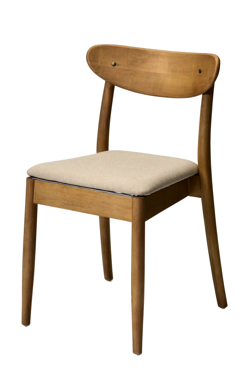 Picture of CSP WM-200-Midcent-TR-WEB2 Mid Century Cafe Dining Chairs&#44; Tinted Raw - Set of 2