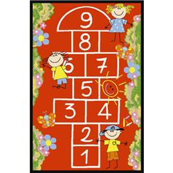 Picture of Concord Global 8703 3 ft. 3 in. x 4 ft. 7 in. Fun Time Hop Scotch - Red