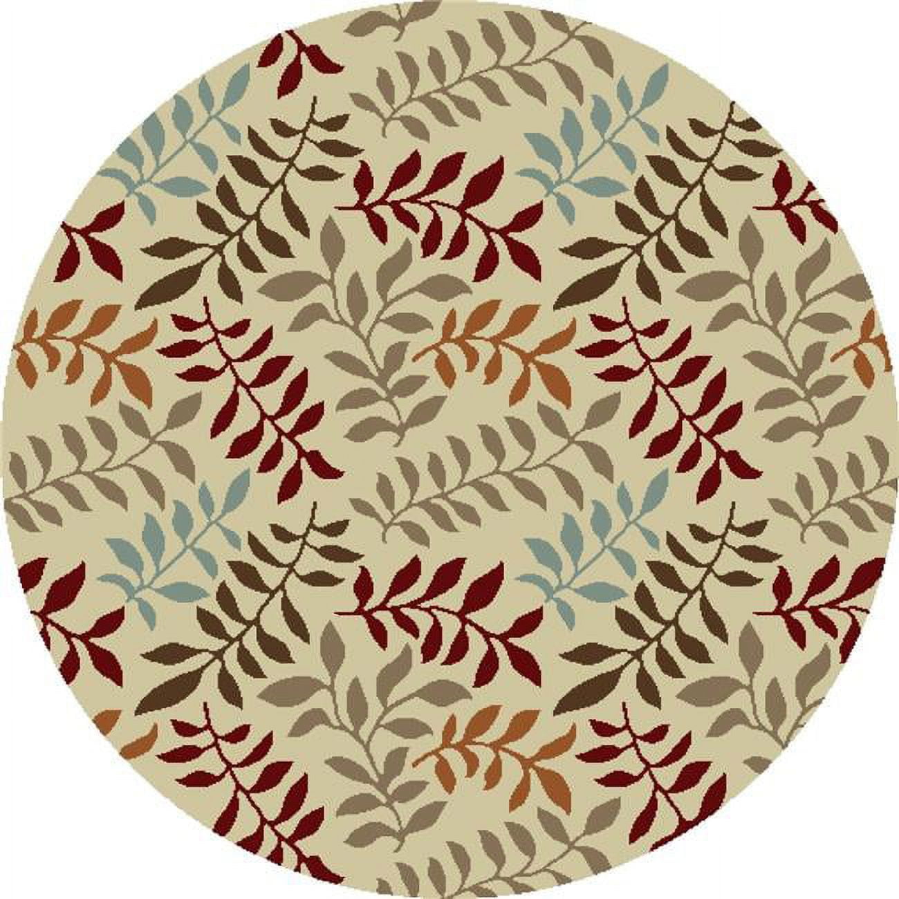 Picture of Concord Global 97820 5 ft. 3 in. Chester Leafs - Round, Ivory
