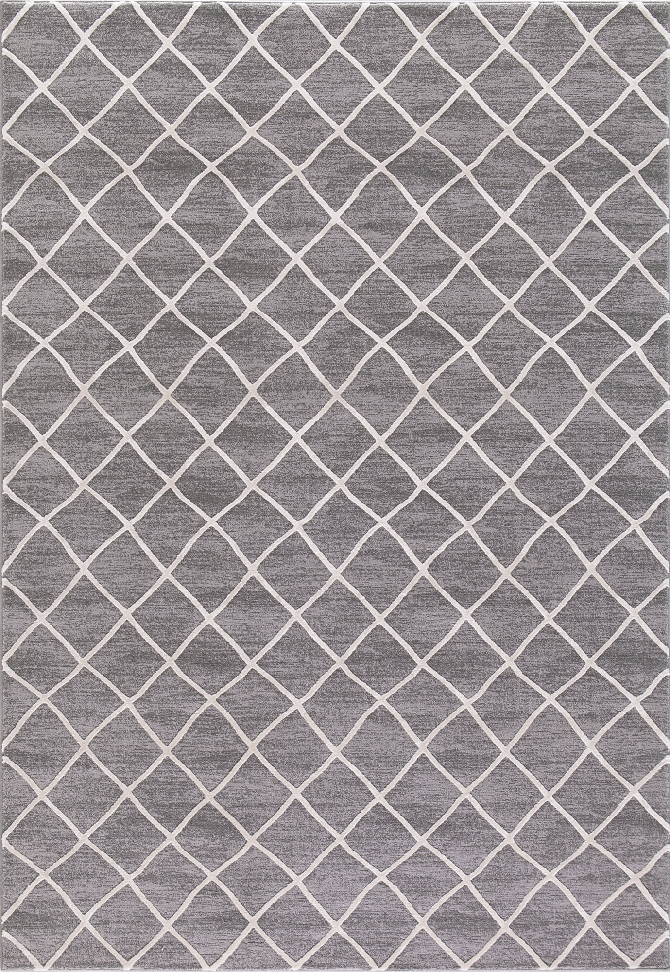 Concord Global 29726 6 ft. 7 in. x 9 ft. 3 in. Thema Teo - Ivory, Gray
