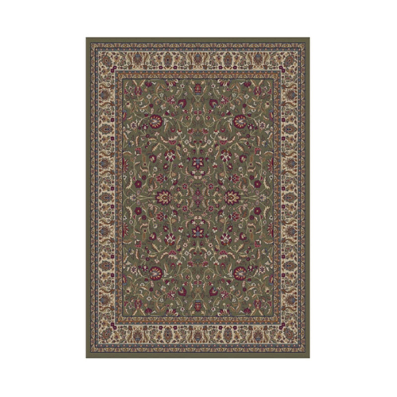 9 ft. 3 in. x 12 ft. 6 in. Jewel Kashan - Green