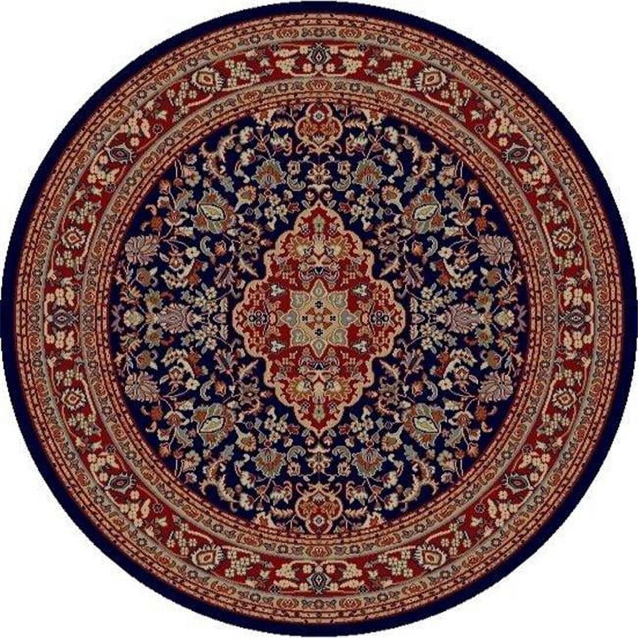 Concord Global 41046 6 ft. 7 in. x 9 ft. 3 in. Jewel Heriz - Navy