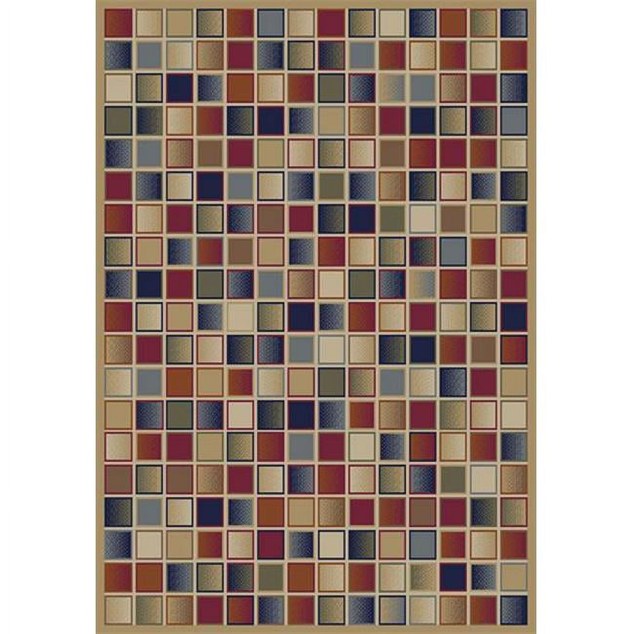 Jewel Checkboard - Gold - 6 ft. 7 in. x 9 ft. 3 in.