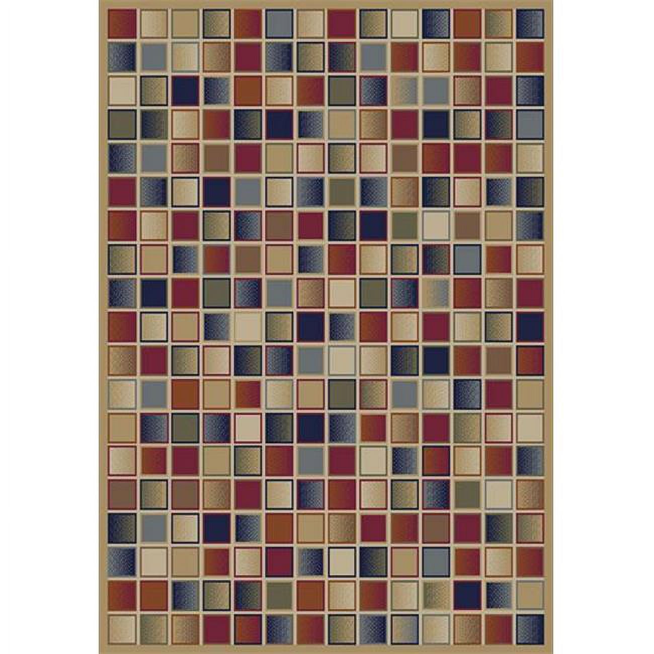 7 ft. 10 in. x 9 ft. 10 in. Jewel Checkboard - Gold