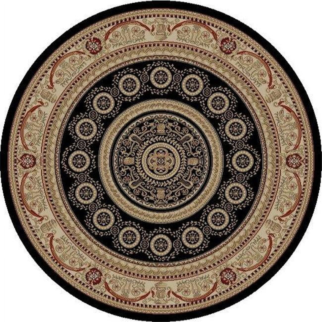 Jewel Aubusson - Black - 5 ft. 3 in.