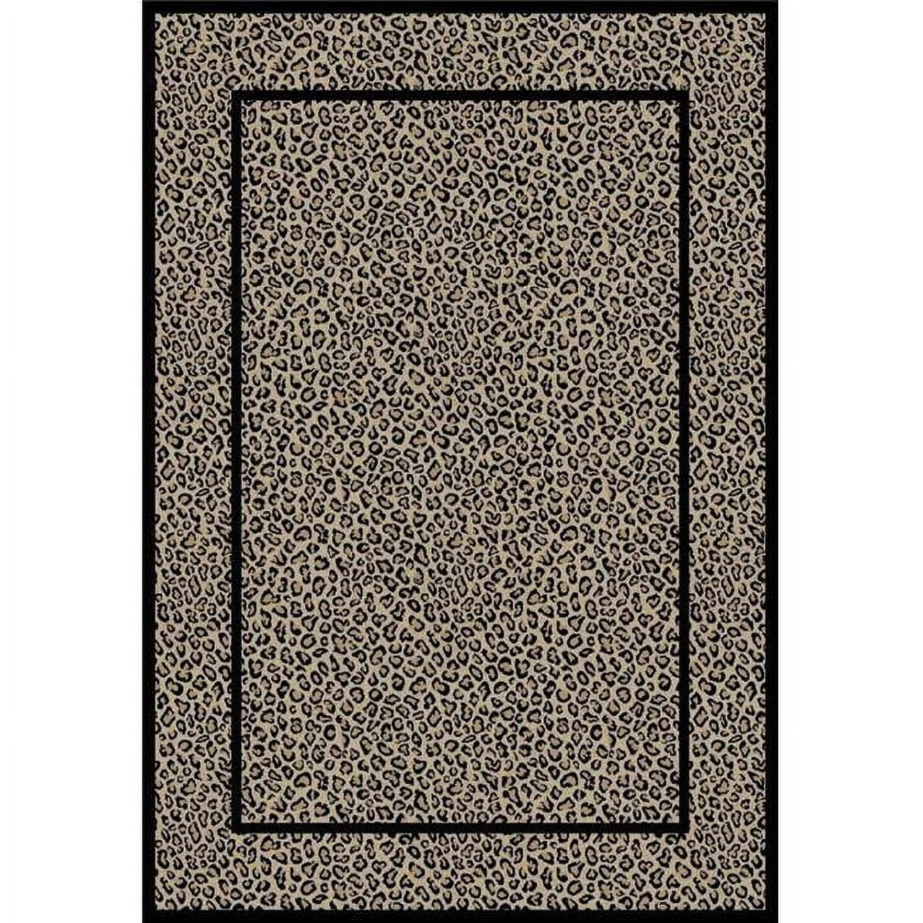 Concord Global 44923 2 ft. 7 in. x 4 ft. Jewel Leopard - Beige