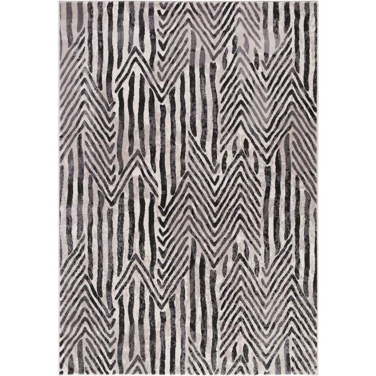 5 ft. 3 in. x 7 ft. 7 in. Lara Dancing Stripes - Ivory