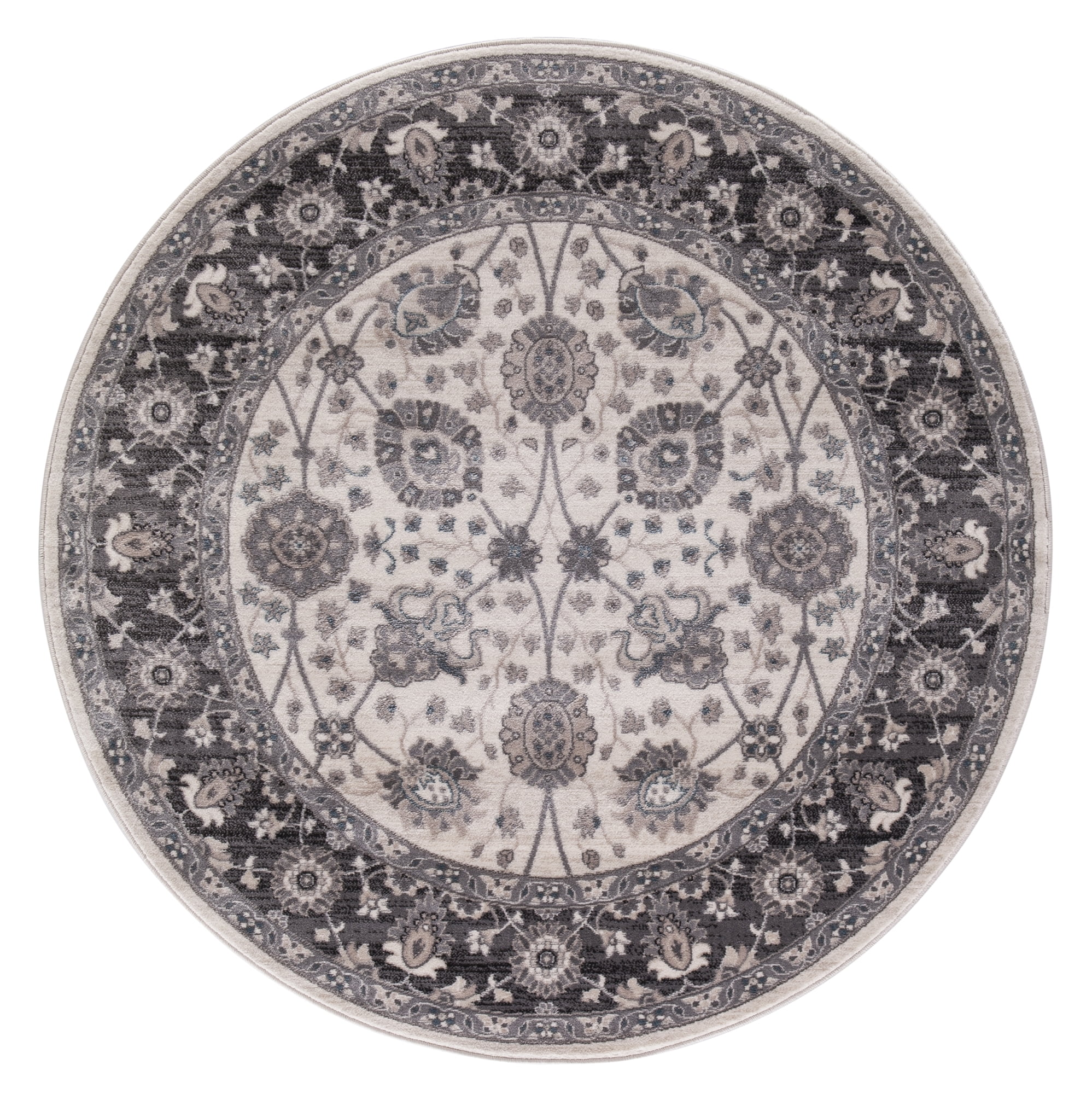 7 ft. 10 in. Lara Vase - Ivory- - Round - Grey
