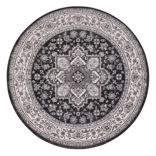 5 ft. 3 in. Lara Heriz - Round - Anthracite