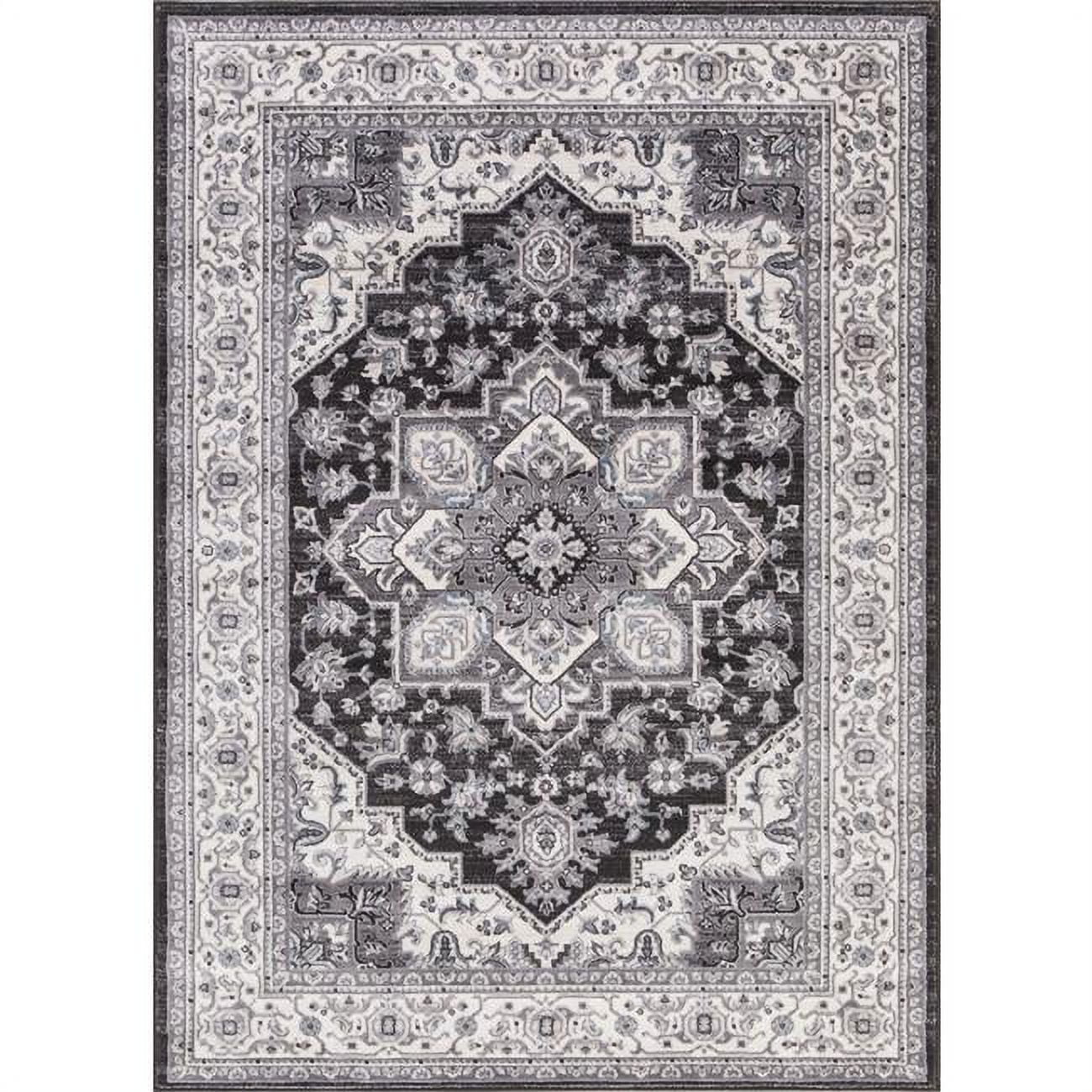 7 ft. 10 in. x 10 ft. 6 in. Lara Heriz - Anthracite
