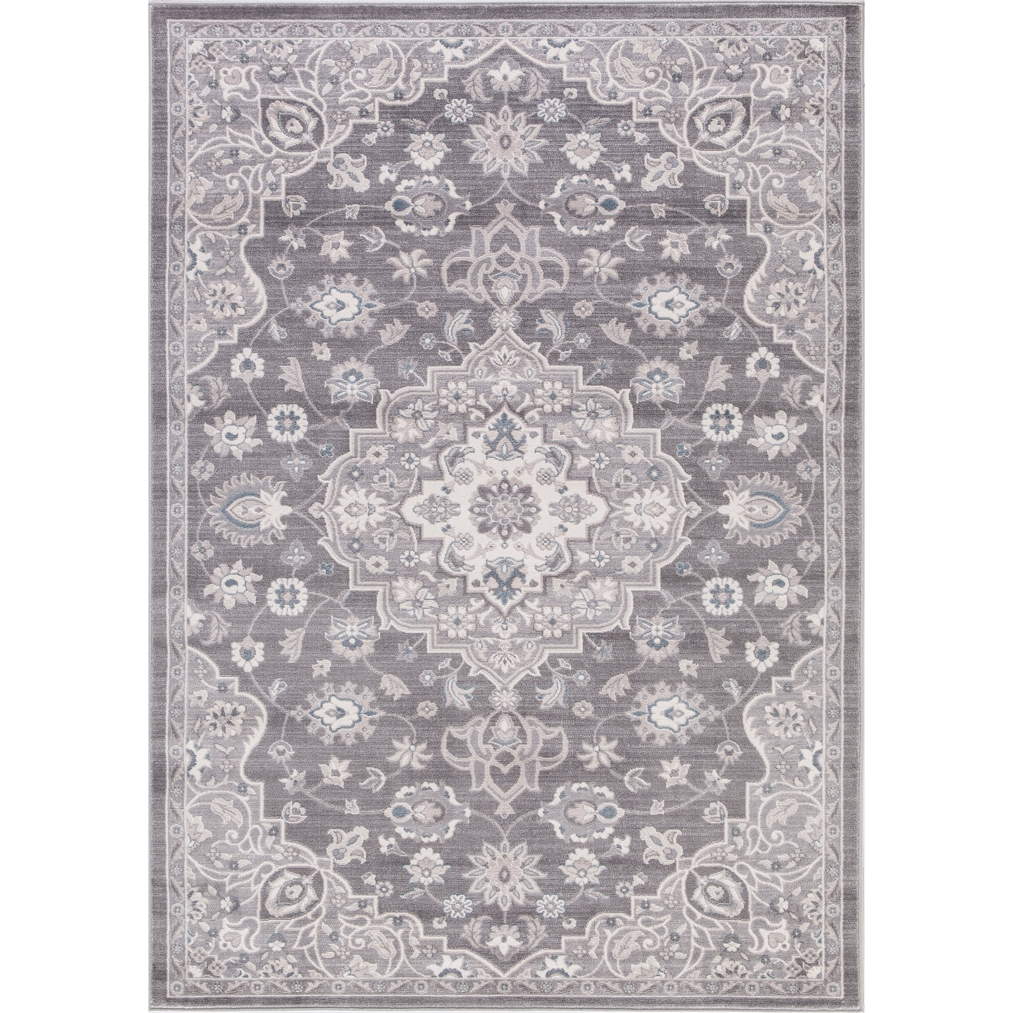 Lara Center Medallion - Grey
