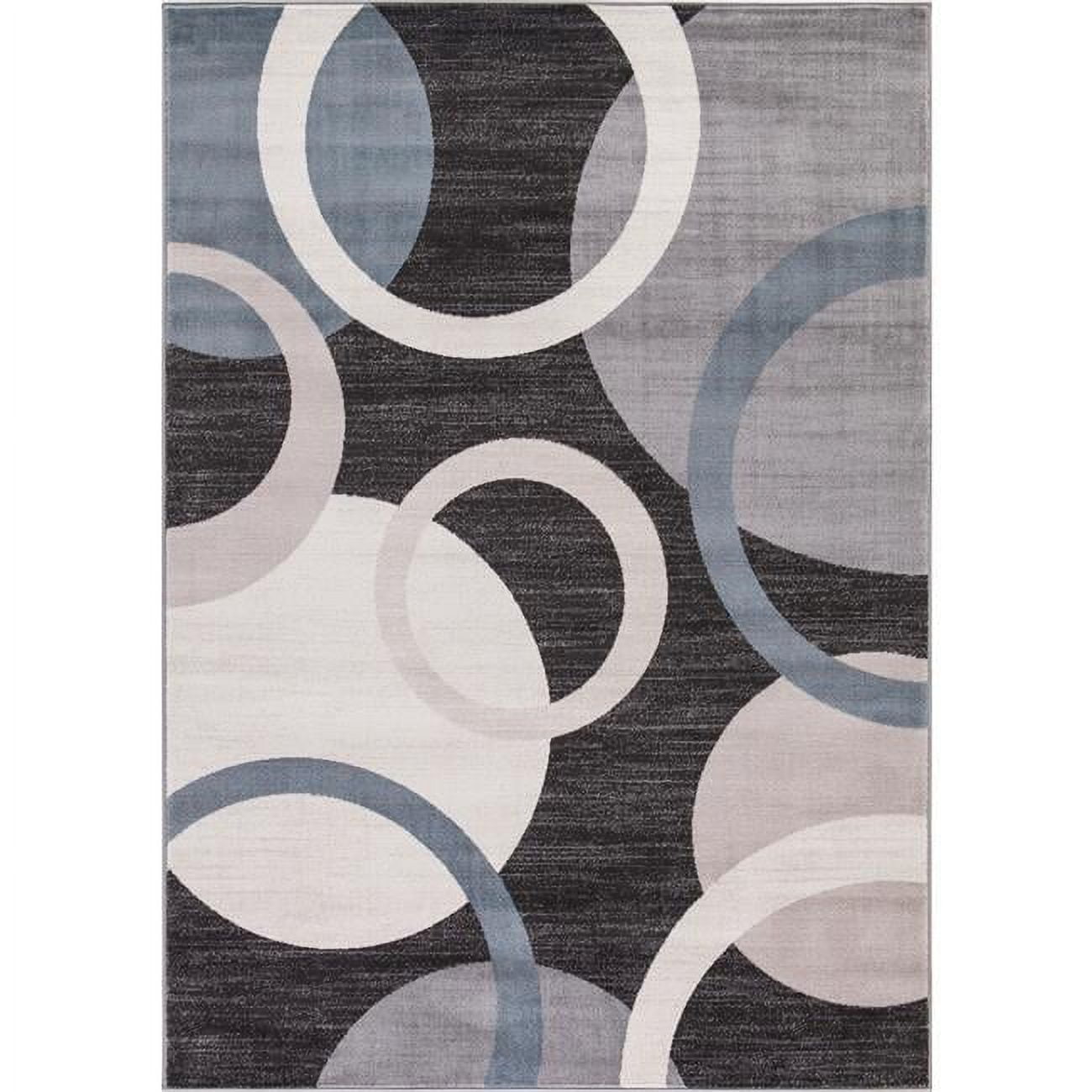 5 ft. 3 in. x 7 ft. 7 in. Lara Circles - Anthracite